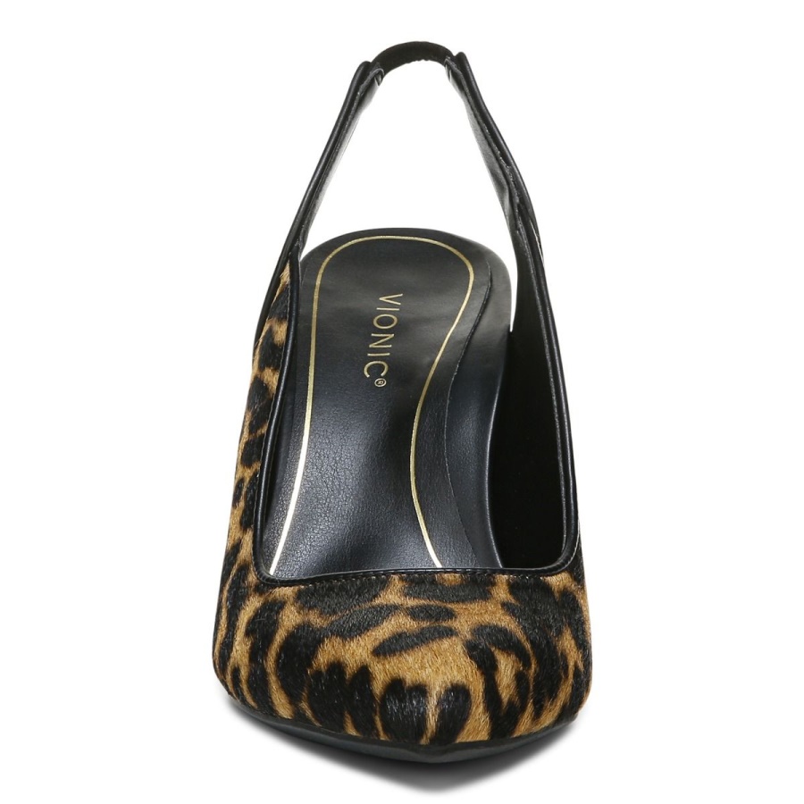 Adalena Heel Vionic Tan Leopard