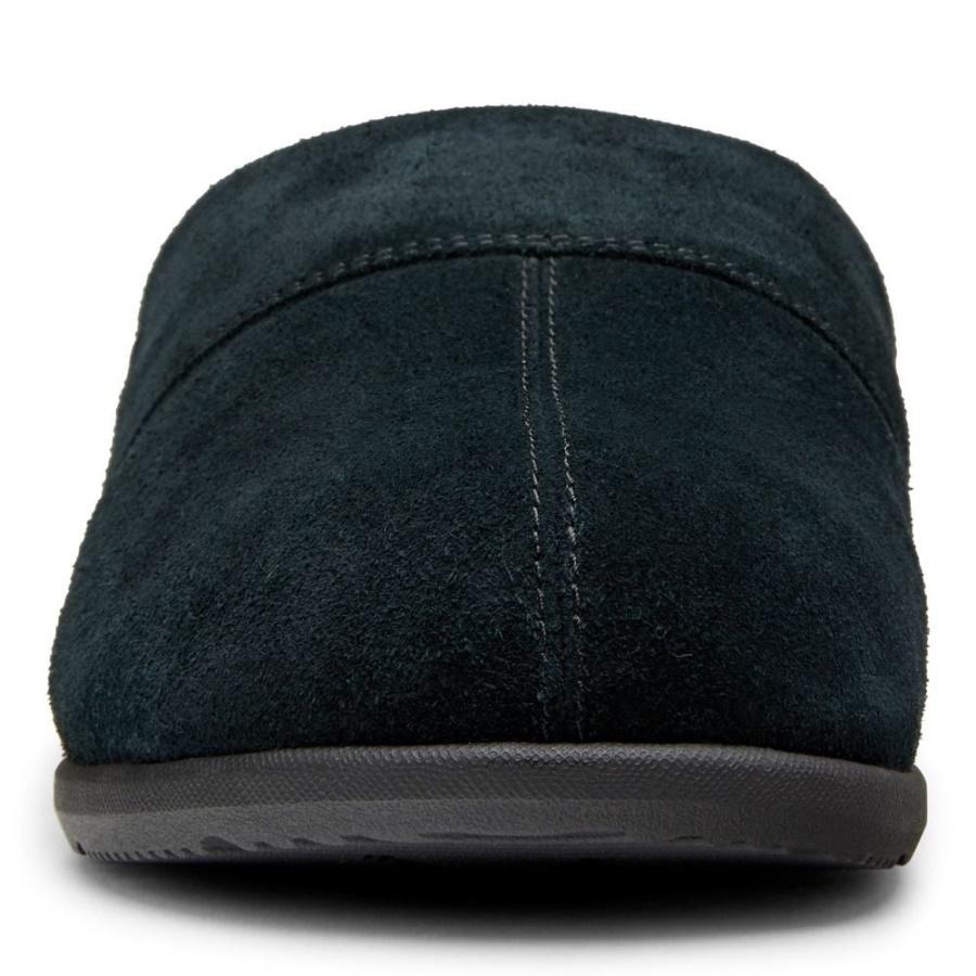 Alfons Mule Slipper Black Suede Vionic