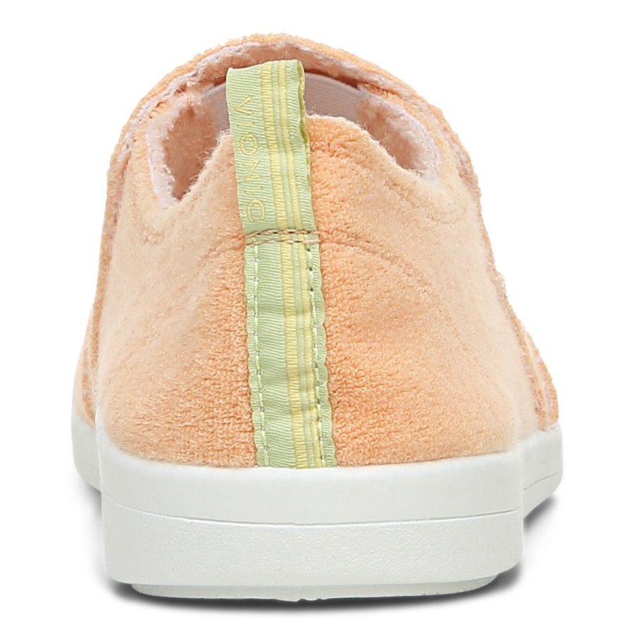 Apricot Terry Vionic Beach Malibu Slip on Sneaker Terry