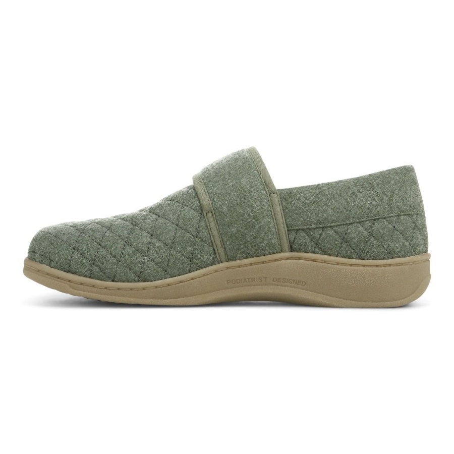 Army Green Jackie Slipper Vionic