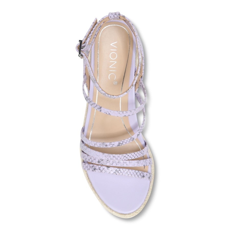 Ayda Espadrille Wedge Sandal Pastel Lilac Vionic