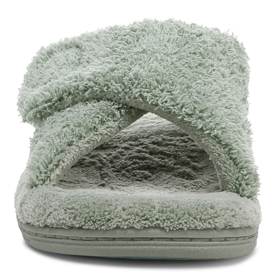 Basil Curly Terry Relax Slippers Vionic