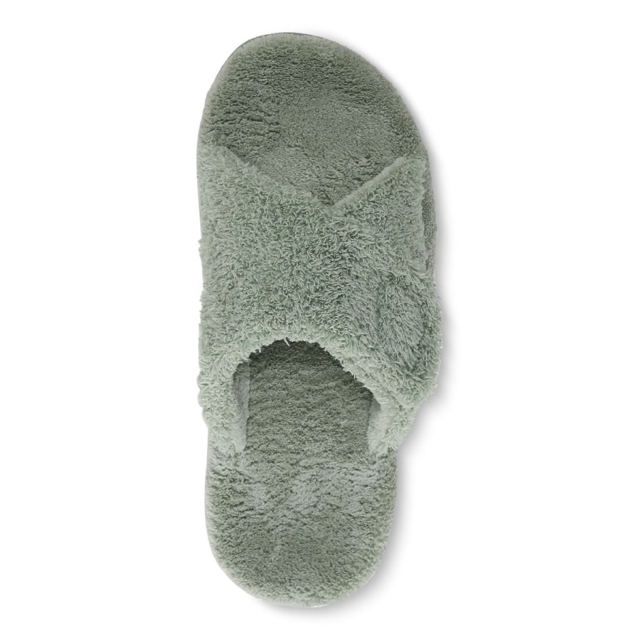 Basil Curly Terry Relax Slippers Vionic
