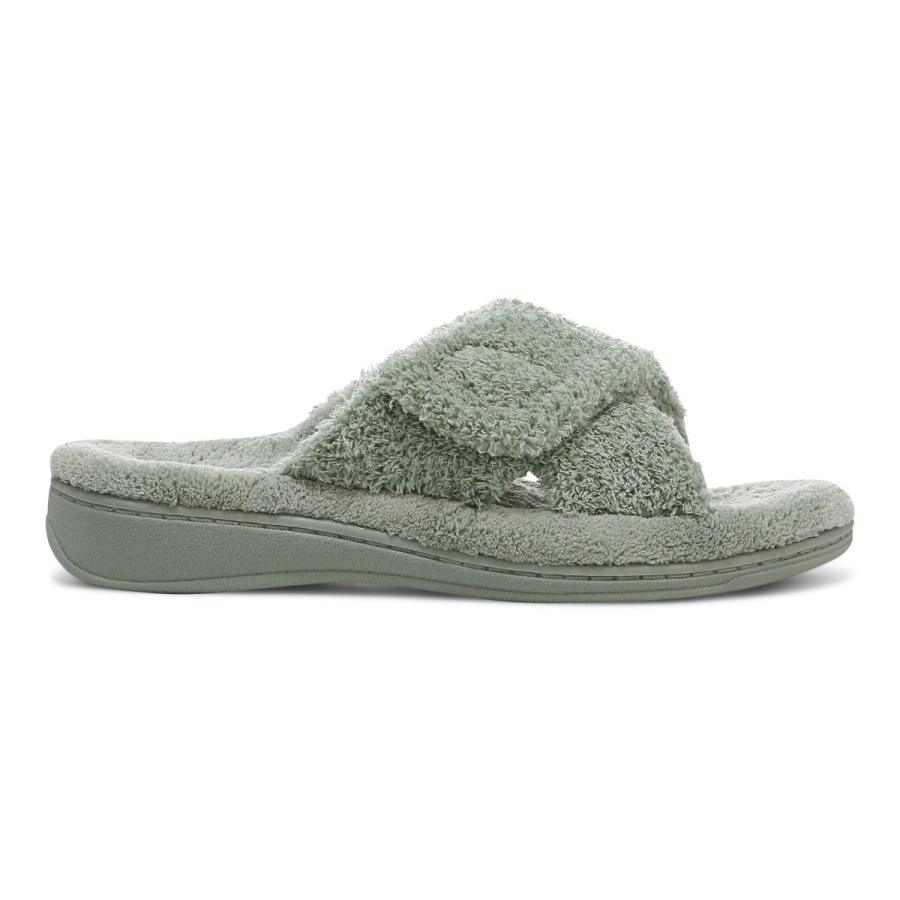 Basil Curly Terry Relax Slippers Vionic