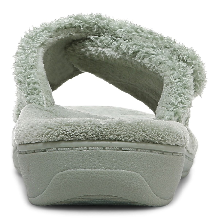 Basil Curly Terry Relax Slippers Vionic