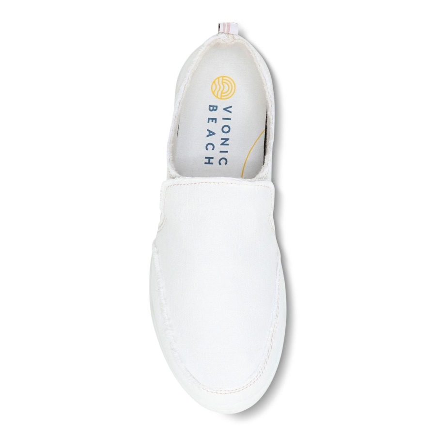 Beach Malibu Slip on Sneaker Canvas Cream Canvas Vionic