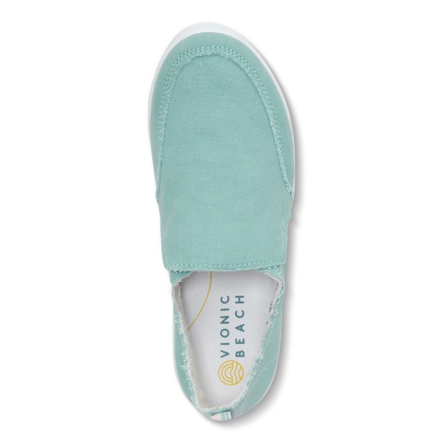 Beach Malibu Slip on Sneaker Canvas Wasabi Canvas Vionic