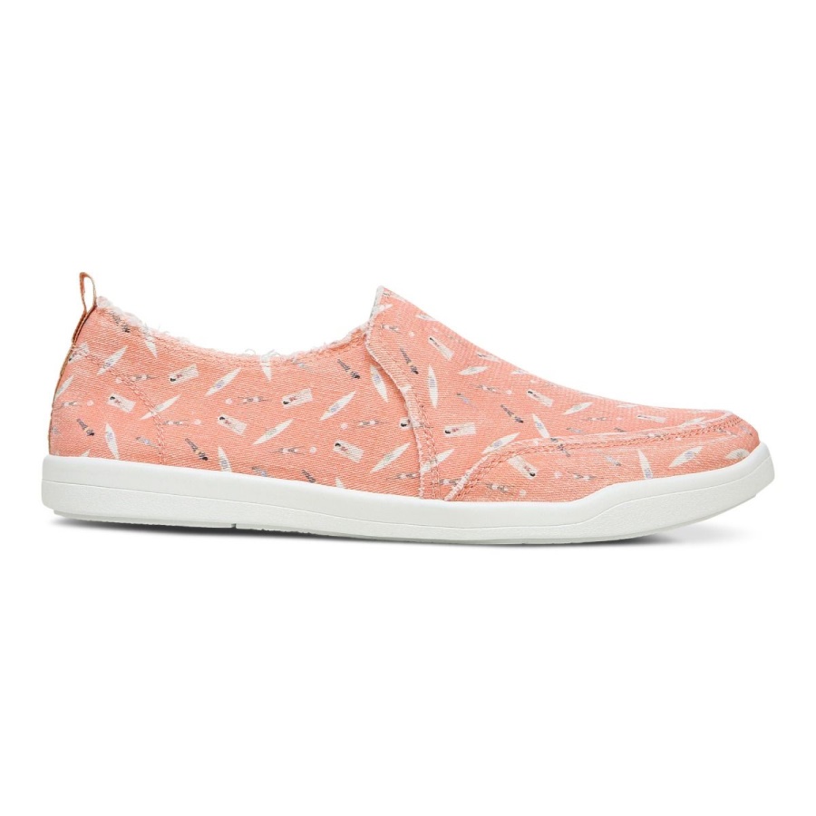 Beach Malibu Slip on Sneaker Fun in the Sun Vionic Papaya