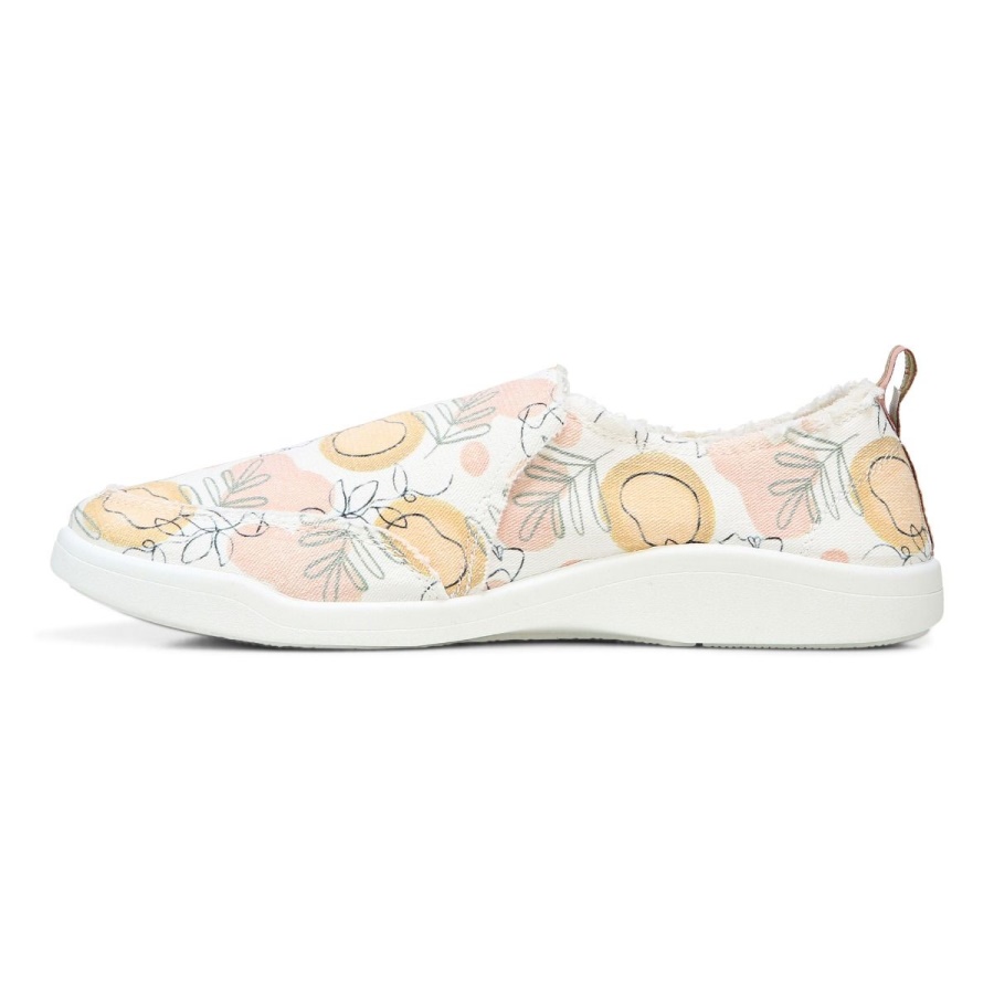 Beach Malibu Slip on Sneaker Orange Grove Vionic Grove White