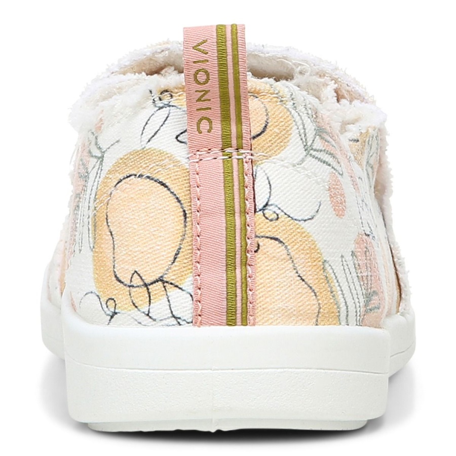 Beach Malibu Slip on Sneaker Orange Grove Vionic Grove White