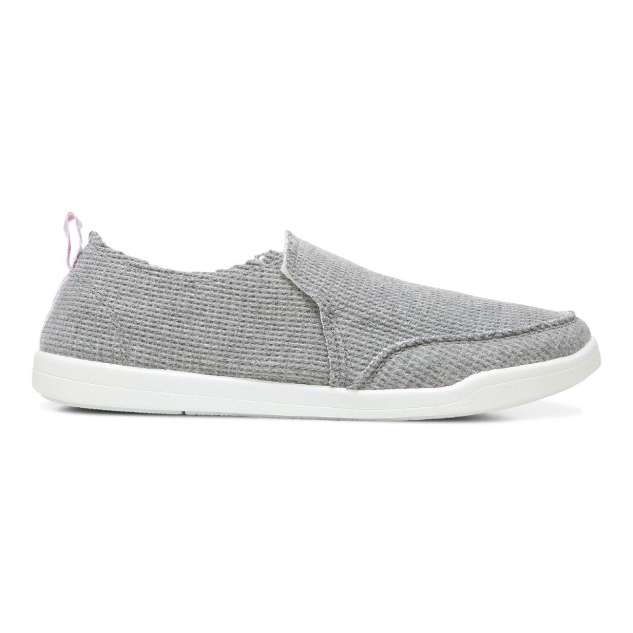 Beach Malibu Slip on Sneaker Waffle Knit Vionic Charcoal Knit