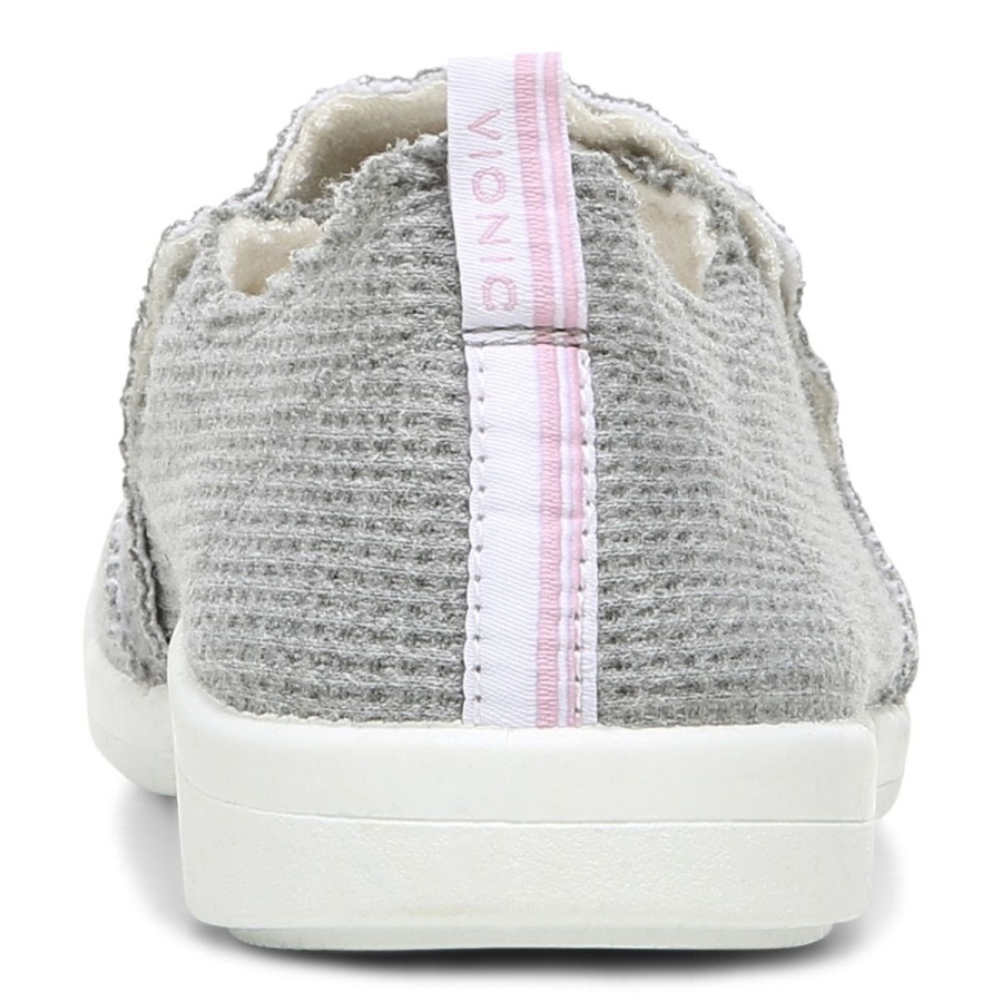 Beach Malibu Slip on Sneaker Waffle Knit Vionic Charcoal Knit
