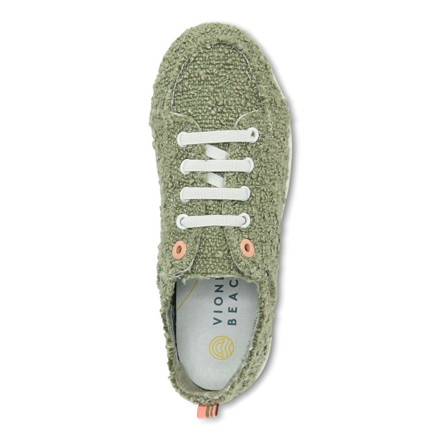 Beach Pismo Casual Sneaker Boucle Vionic Army Green Boucle