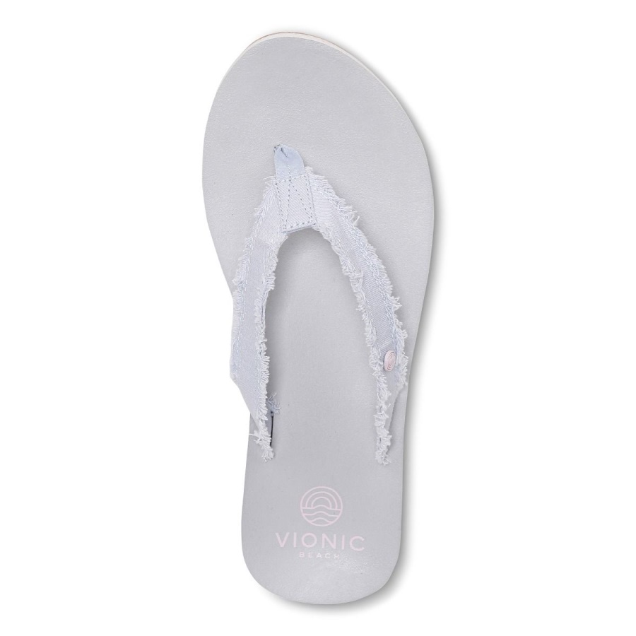 Beach Unwind Toe Post Sandal Blue Haze Vionic