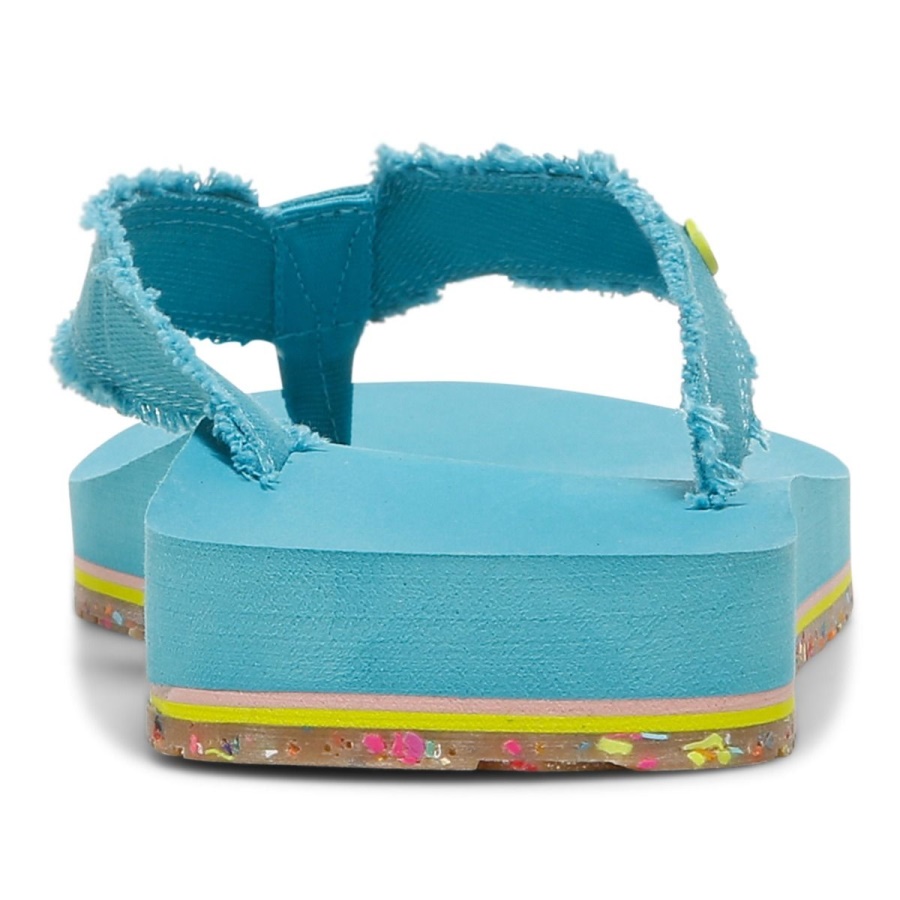 Beach Unwind Toe Post Sandal Vionic Lake Blue