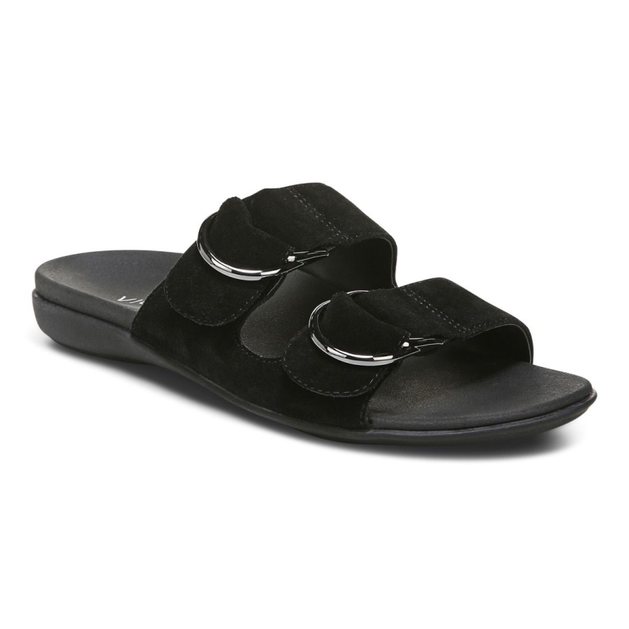 Black Corlee Slide Sandal Vionic