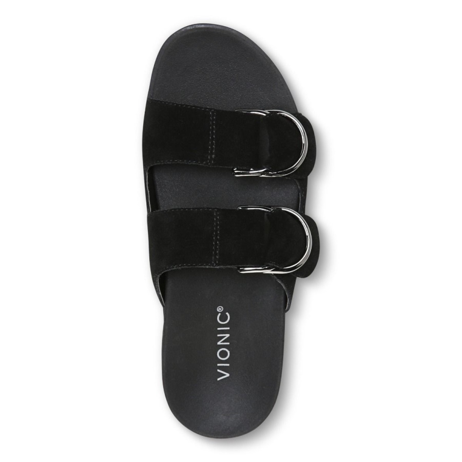 Black Corlee Slide Sandal Vionic