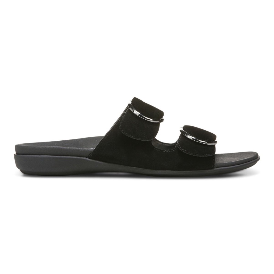 Black Corlee Slide Sandal Vionic