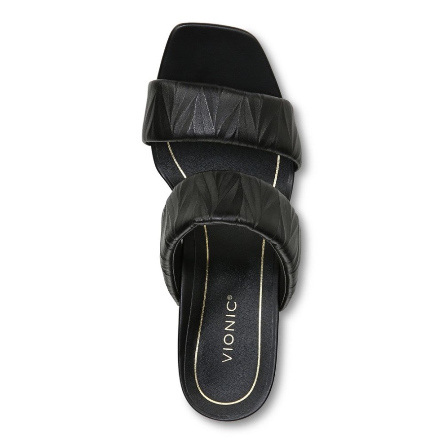 Black Emaline Heeled Sandal Vionic