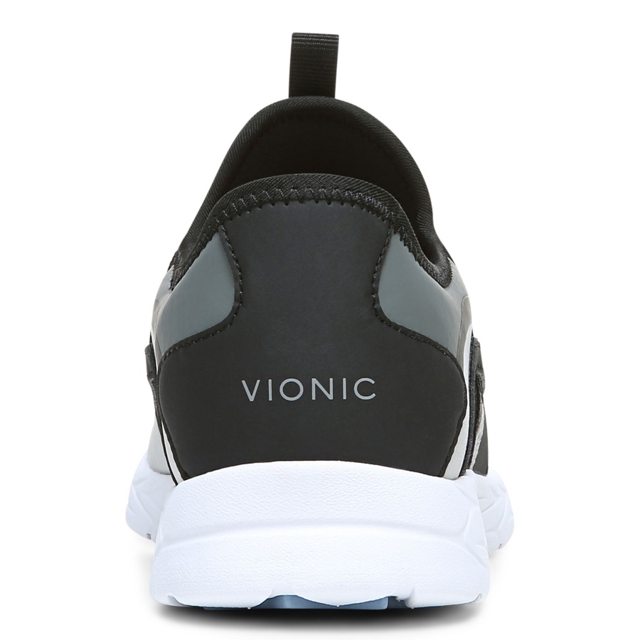 Black Grey Vayda Slip On Trainer Vionic