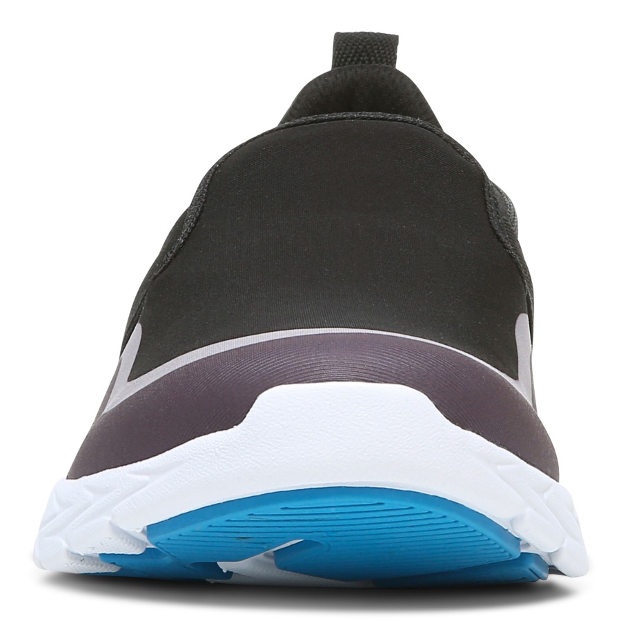 Black Grey Vionic Nalia Slip on Sneaker