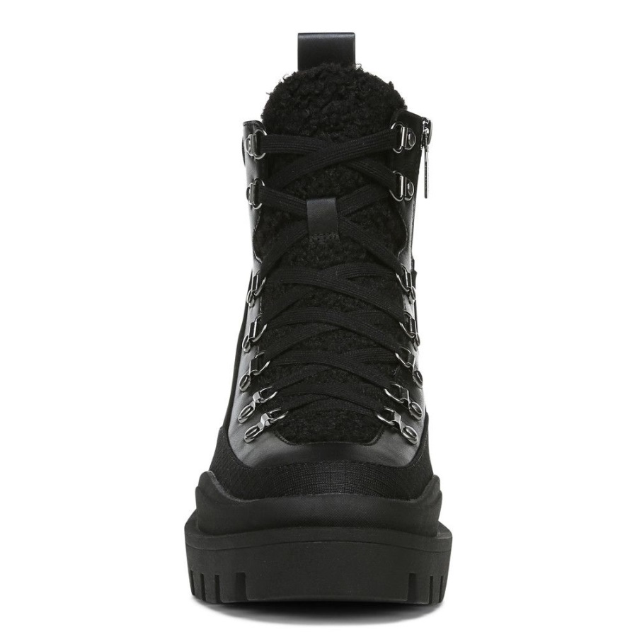 Black Leather Shearling Jaxen Boot Vionic