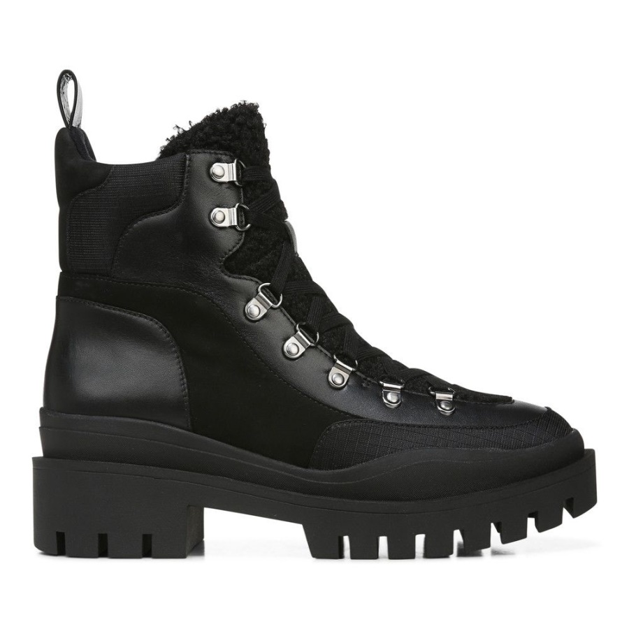 Black Leather Shearling Jaxen Boot Vionic