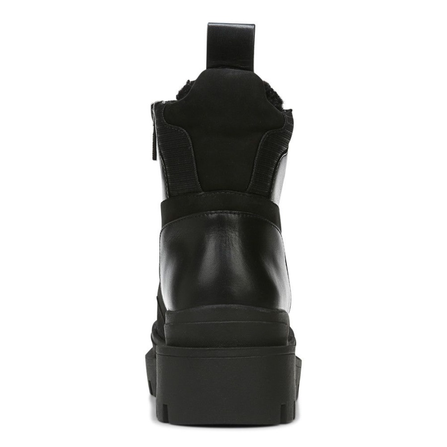 Black Leather Shearling Jaxen Boot Vionic