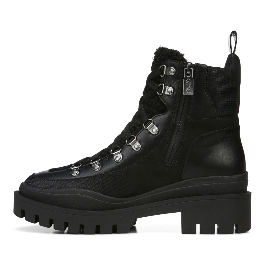 Black Leather Shearling Vionic Jaxen Boot