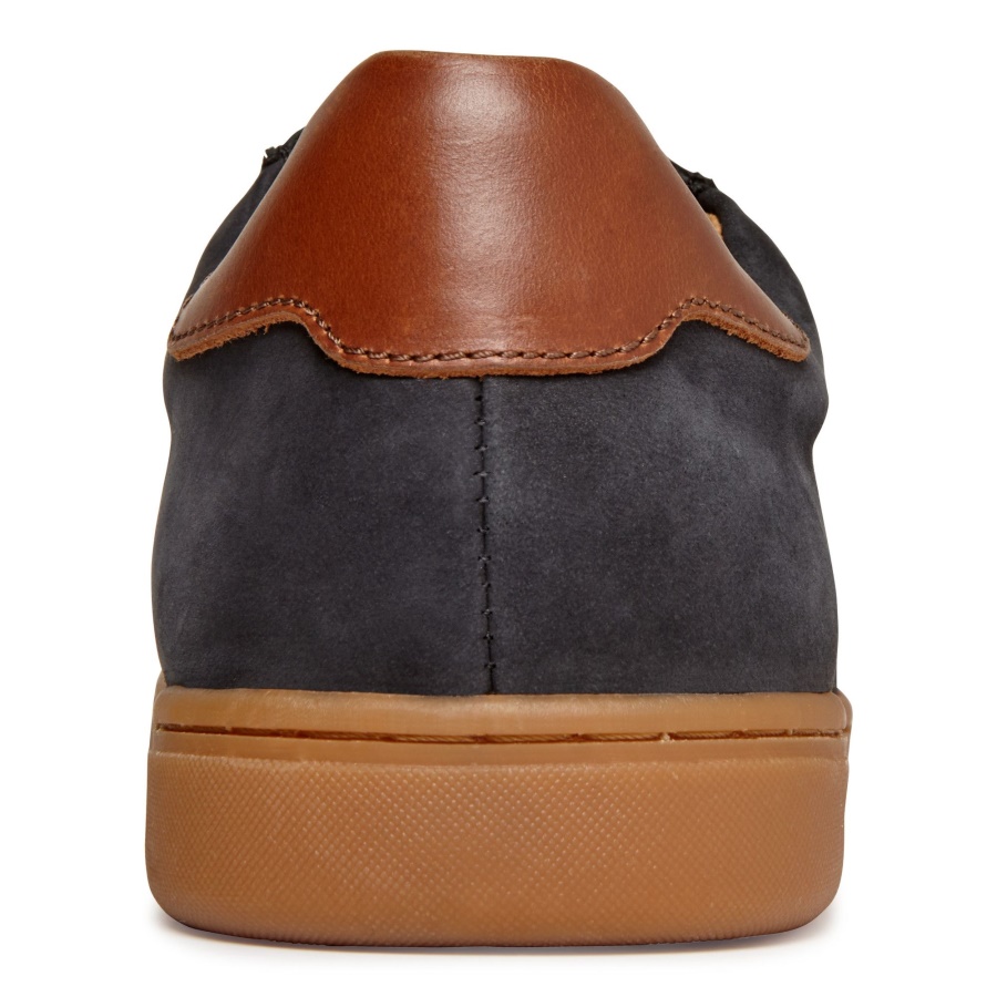 Black Nubuck Vionic Baldwin Lace Up Casual Trainer