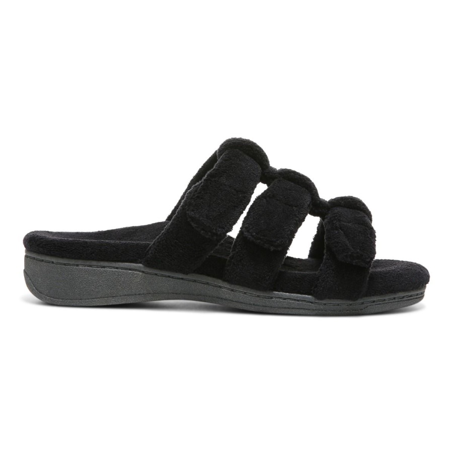 Black Snooze Slipper Vionic