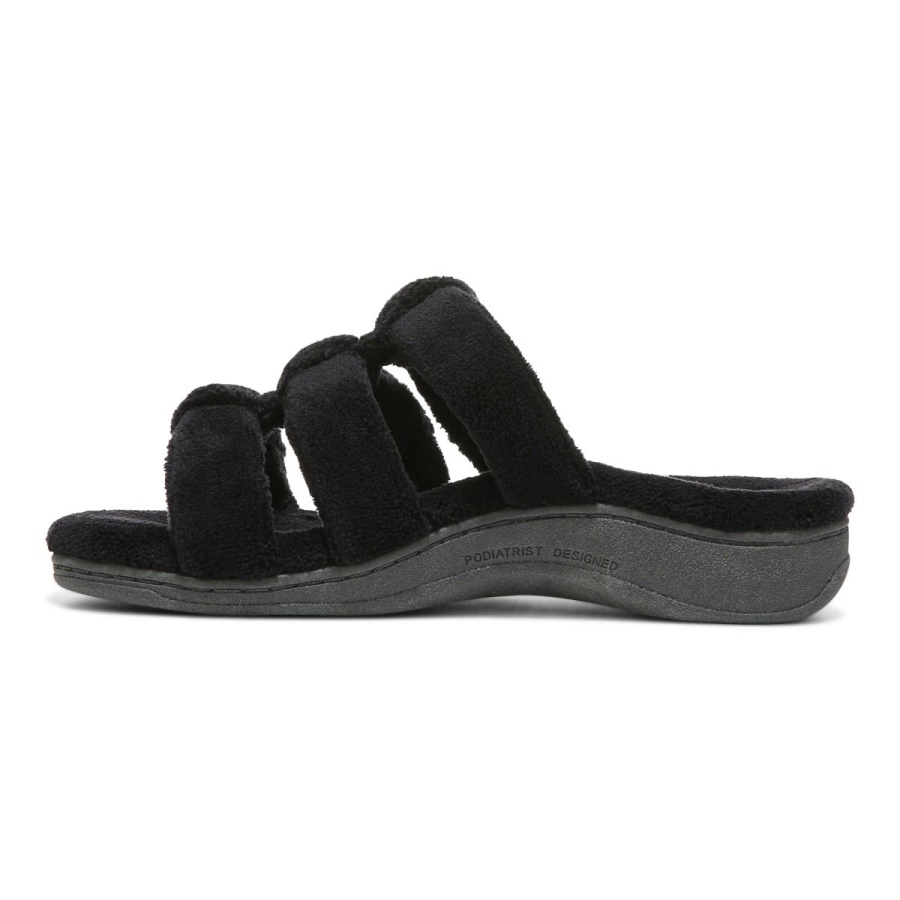 Black Snooze Slipper Vionic