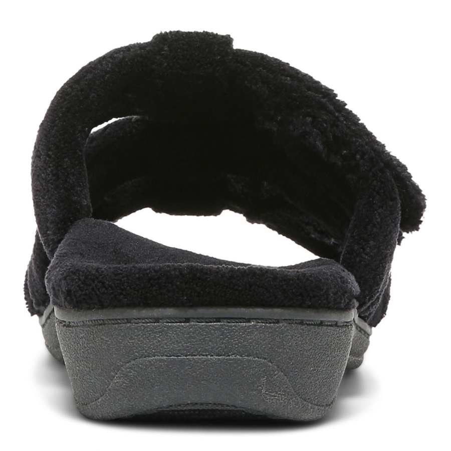 Black Snooze Slipper Vionic