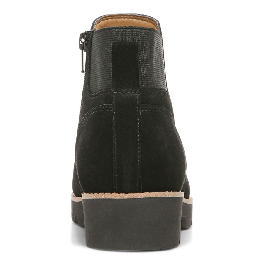Black Suede Vionic Brionie Chelsea Boot