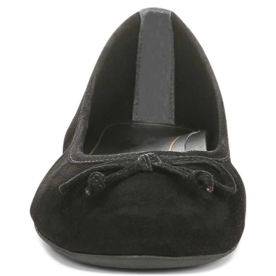 Black Suede Vionic Callisto Flat