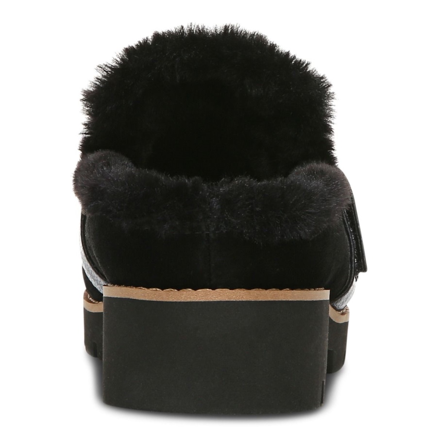 Black Suede Vionic Kailen Mule