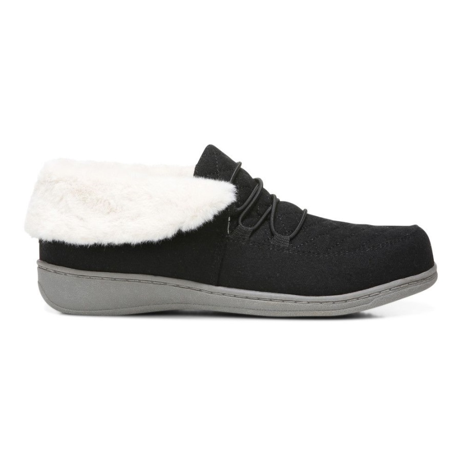 Black Vionic Believe Slipper