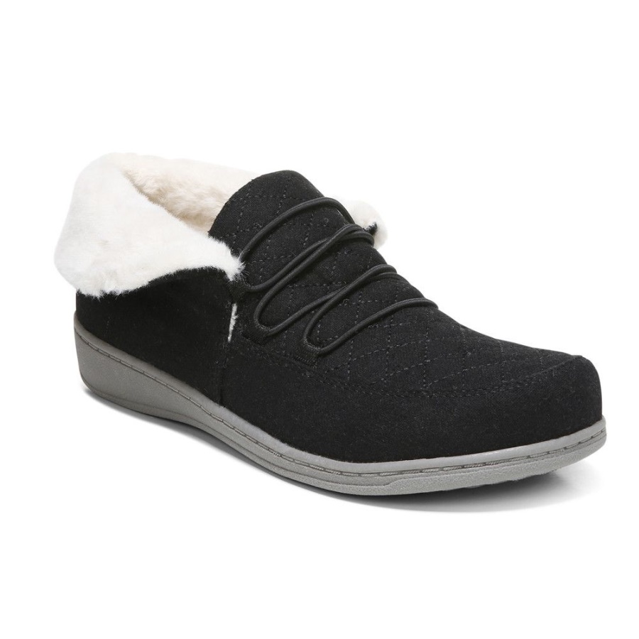 Black Vionic Believe Slipper
