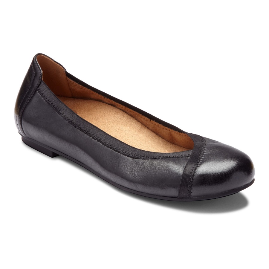 Black Vionic Caroll Ballet Flat
