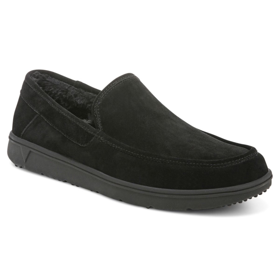 Black Vionic Gustavo Slipper