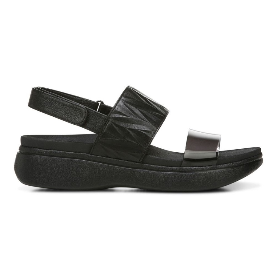 Black Vionic Karleen Platform Sandal