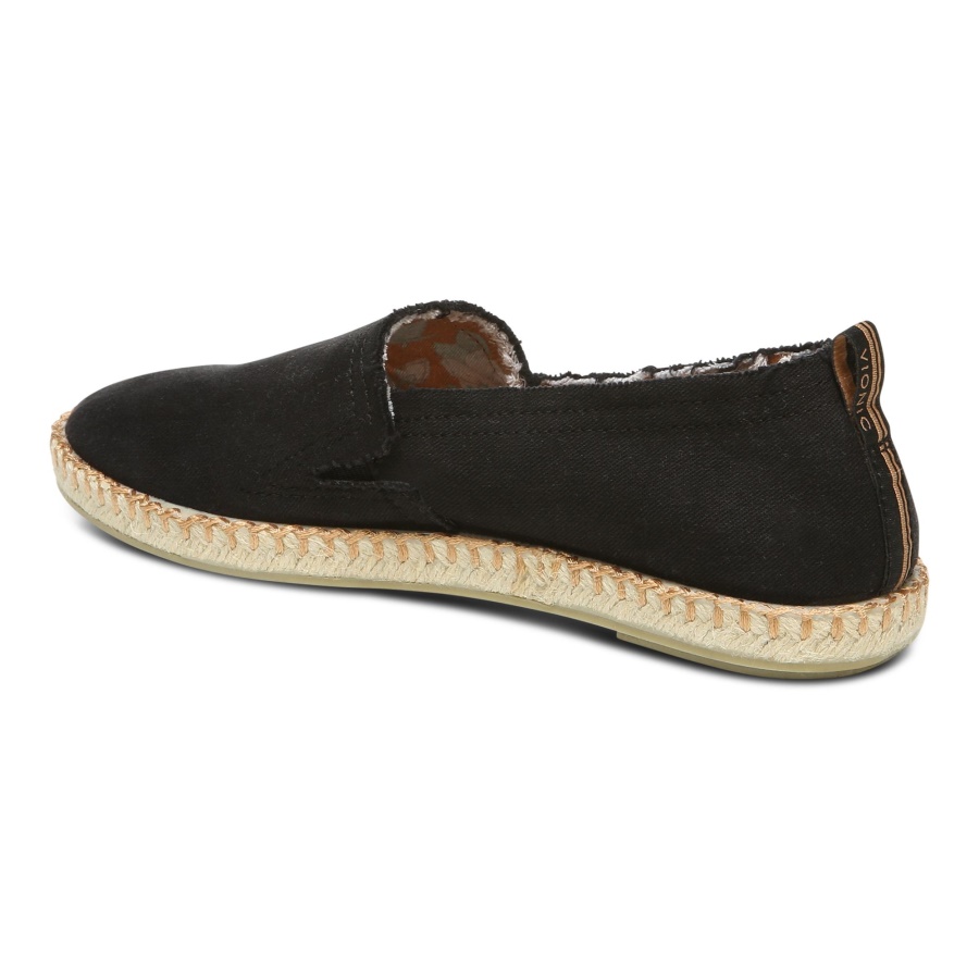Black Vionic Laguna Espadrille