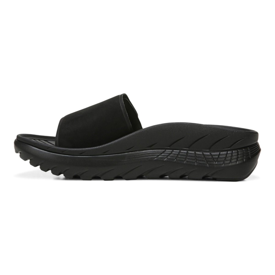 Black Vionic Rejuvenate All Gender Recovery Sandal