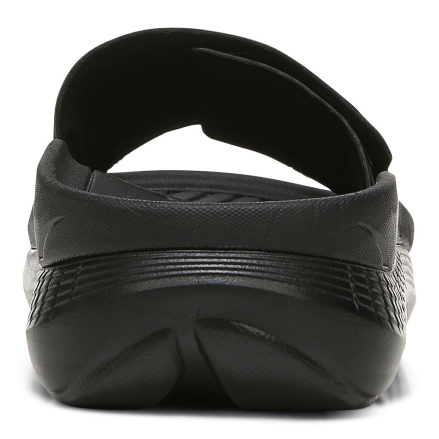 Black Vionic Rejuvenate All Gender Recovery Sandal