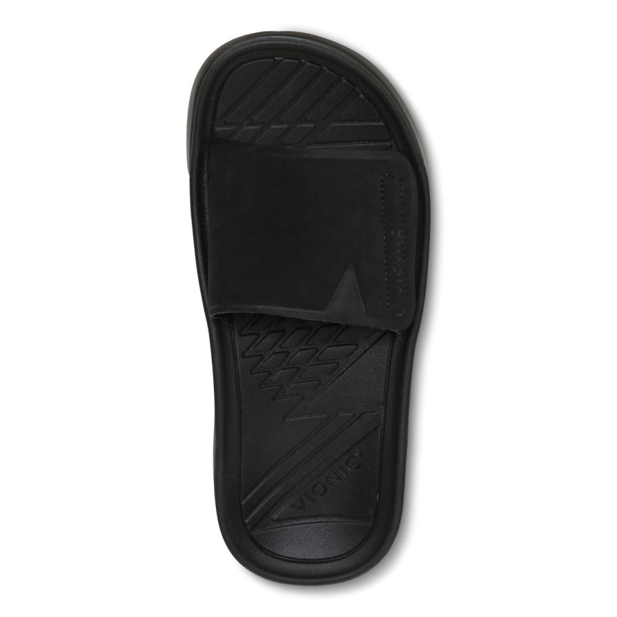 Black Vionic Rejuvenate All Gender Recovery Sandal