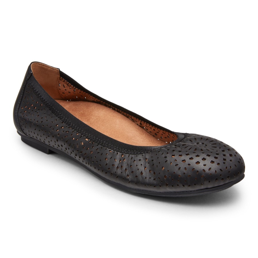 Black Vionic Robyn Flat