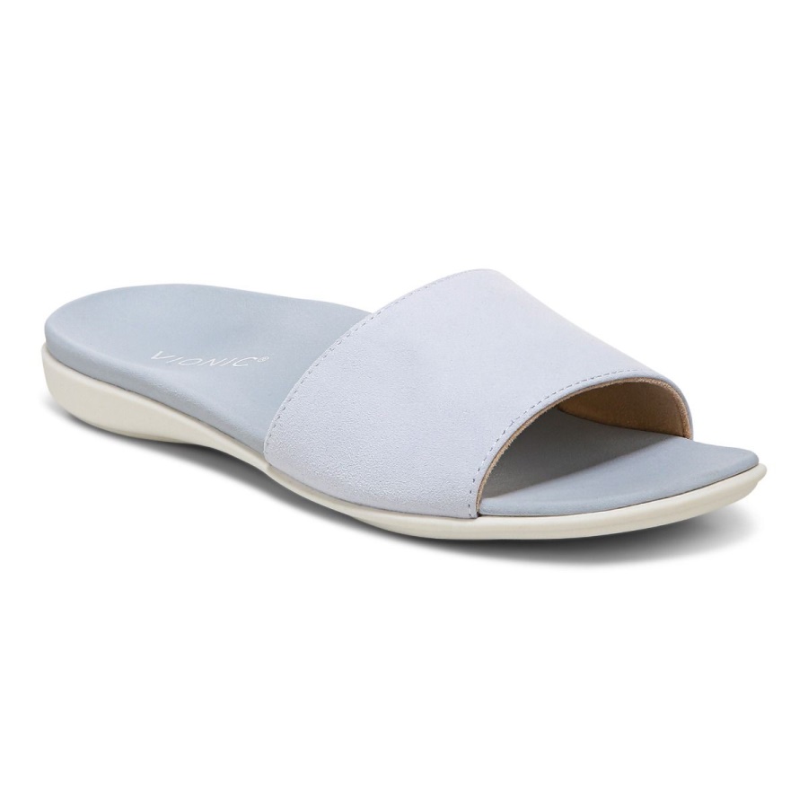 Blue Haze Vionic Val Slide Sandal