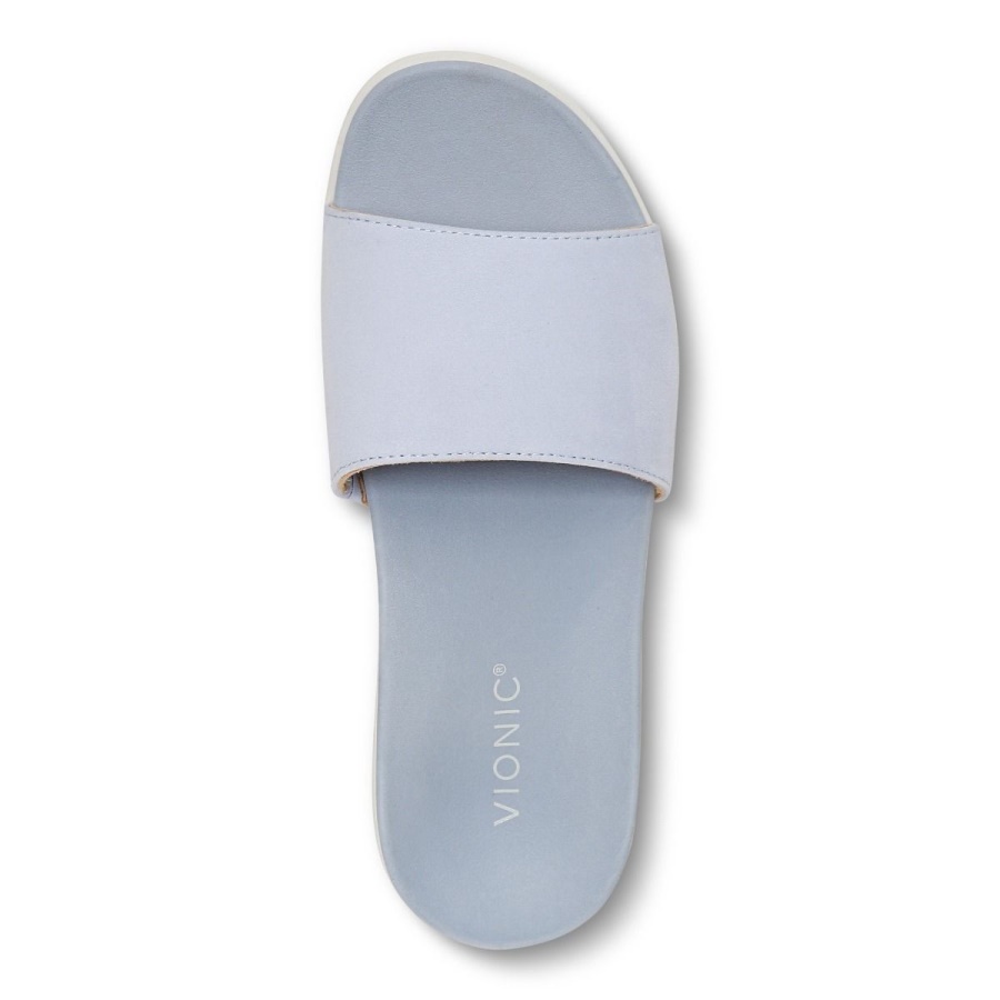 Blue Haze Vionic Val Slide Sandal