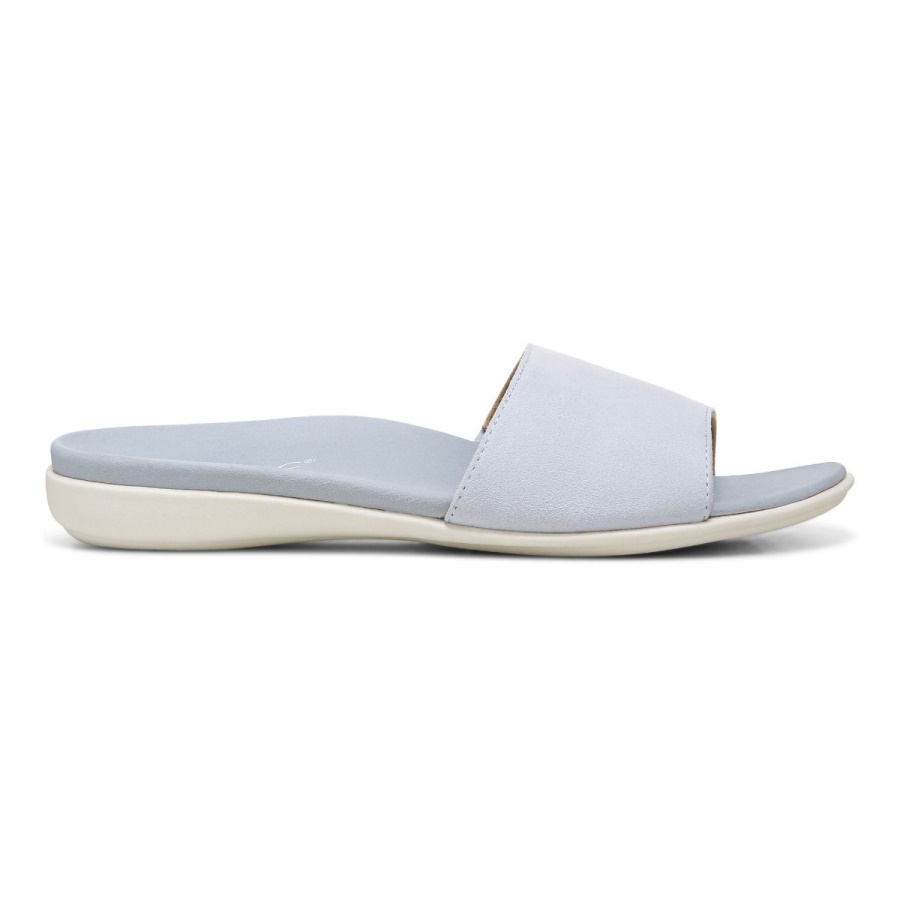 Blue Haze Vionic Val Slide Sandal