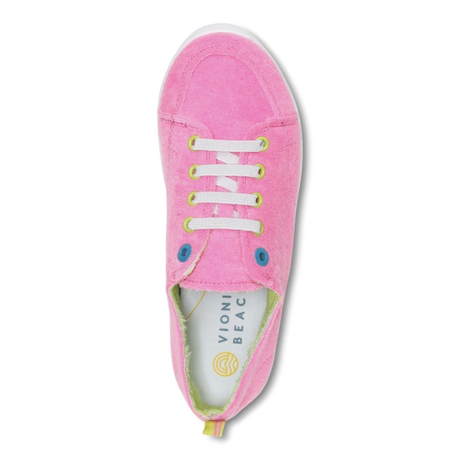 Bubblegum Terry Vionic Beach Pismo Casual Sneaker Terry